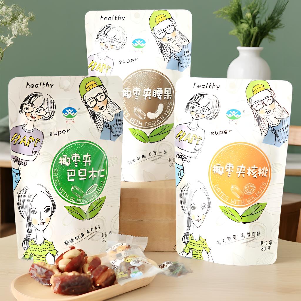 闻吻椰枣夹坚果80g袋装