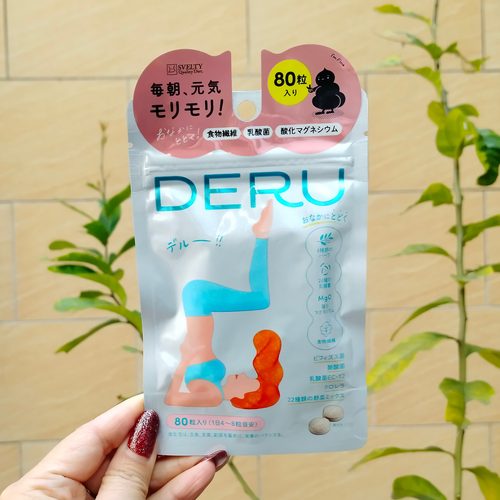 日本代购SVELTY丝蓓缇DERU草本益生菌噗通片润肠排便膳食纤维酵素