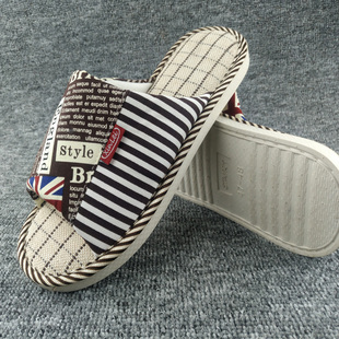 特大码 男特大号居家秋冬春46 50码 加肥棉布拖鞋 亚麻拖鞋