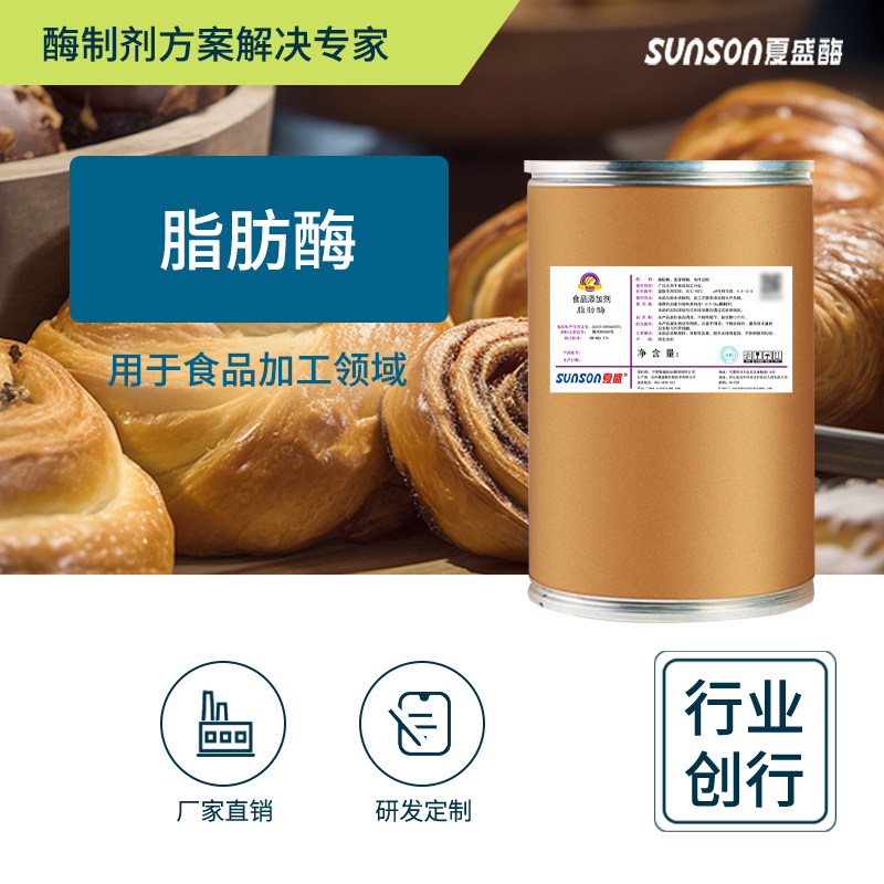 夏盛食品级脂肪酶 10万高酶活 去油排油脱脂 催化油脂 固体酶制剂
