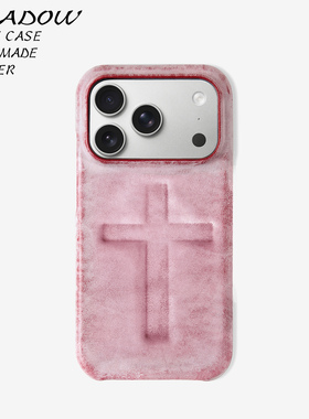 目器「SHADOW」影子系列丨浮雕十字架丨手工真皮手机壳