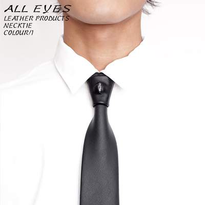 手工制作皮革眼珠领带