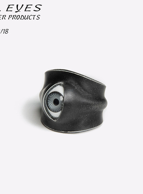 目器All Eyes 手工皮革眼珠戒指竖眼版