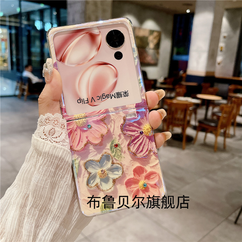 荣耀MagicVFlip手机壳新款超薄女