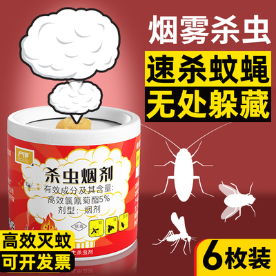 杀虫烟雾剂强力熏杀灭虫除蟑螂药蚊蝇室内家用烟剂全窝飞杀虫剂