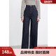 女长裤 2025百图宽松阔腿裤 重工原色洗水牛仔裤