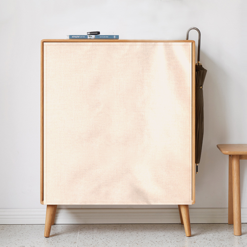 防尘纯色魔术贴布艺门帘遮丑帘