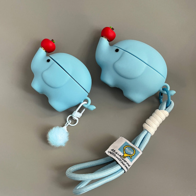创意旋转大象适用oppoencofree4保护套硅胶oppoencoair4pro无线蓝牙耳机壳oppoair4软壳盒free2可爱卡通3pro