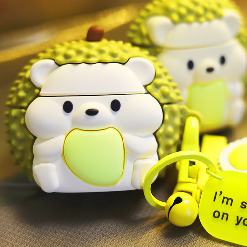 适用oppo enco r3 pro保护套卡通榴莲刺猬encor3pro耳机套简约萌系无线蓝牙耳机oppo Enco R3软壳充电仓防摔