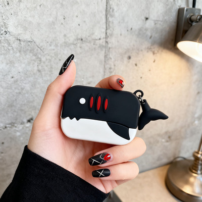 创意鲨鱼软壳适用于一加Buds Ace 2蓝牙耳机保护套1加budsace2无线蓝牙耳机壳防摔Ace2保护壳可爱卡通硅胶