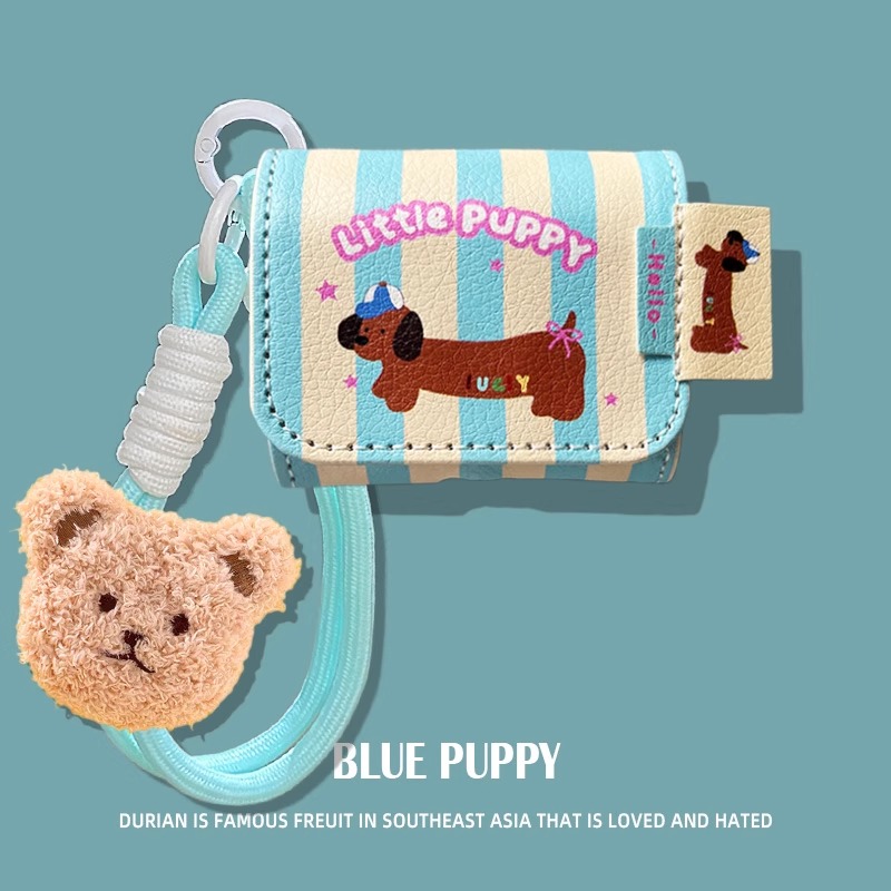 适用Sanag塞那s6spro保护套s7s赛那s6s蓝牙耳机套充电仓S7S AI Max全包连体软壳塞纳S7S耳机壳盒皮质可爱小狗