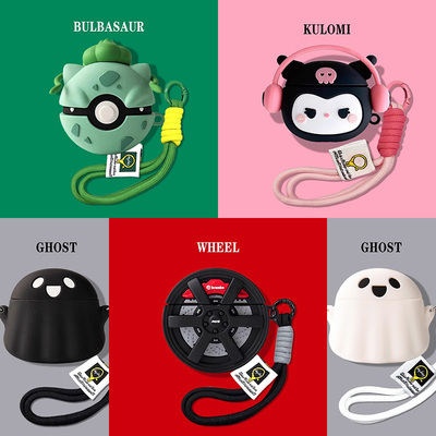 适用OPPO Enco Free3保护套Air2Pro无线蓝牙耳机壳oppoencofree3保护壳硅胶oppoencoair2pro充电仓盒潮挂绳壳