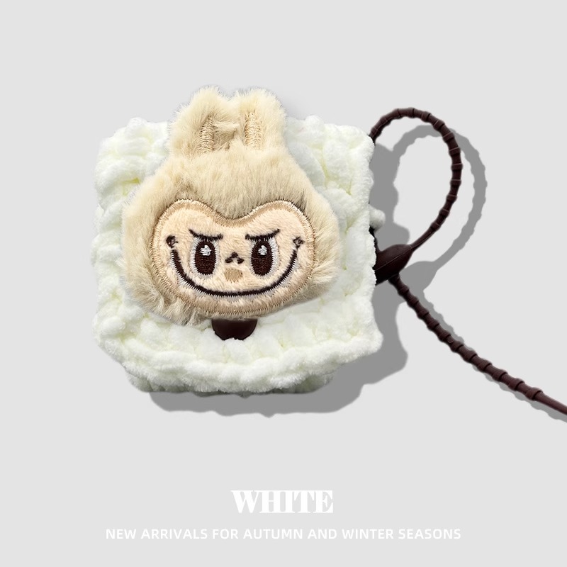 适用于华为荣耀Earbuds X5保护套亲选X5spro蓝牙耳机壳毛绒x5i毛绒醒狮耳机套x5s创意x6/7卡通x5s pro耳机包3