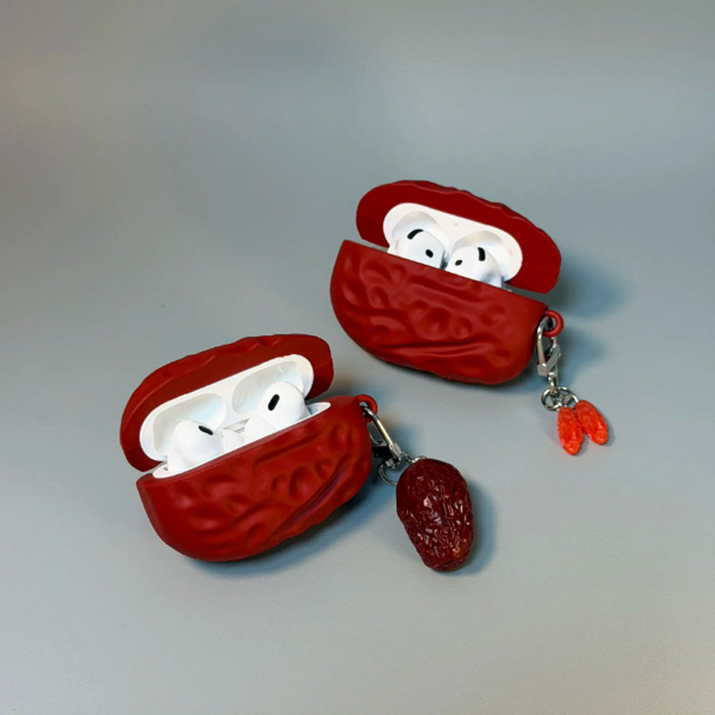 创意红枣适用苹果airpods4保护套airpodspro2蓝牙耳机壳airpodspro3壳华强北7代pro7盒3代二代无线airpods壳