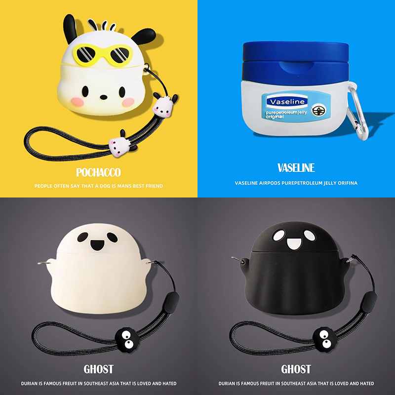 适用JBL WAVE BEAM2保护套硅胶JBLWAVEBEAM2无线蓝牙耳机保护壳beam入耳式充电仓盒可爱卡通软壳充电仓壳软壳