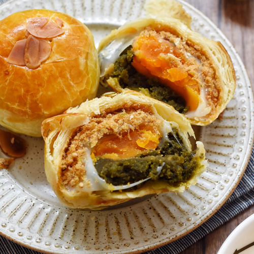 【原食鋪萬象手制】8月15號發貨 玉露茶綠豆蛋黃酥 手工蛋黃酥