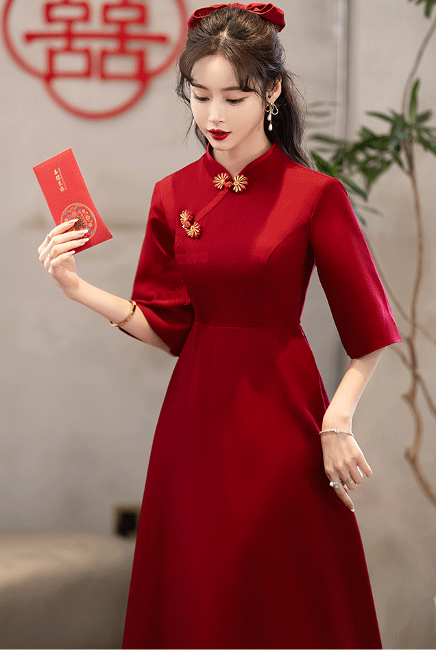 定制孕妇敬酒服女2022新款结婚礼服遮肚大码胖mm订婚连衣裙回门夏
