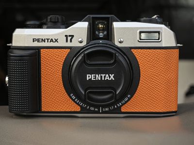 宾得17个性DIY真牛皮材质3M背胶贴皮蒙皮改色PENTAX 17相机专用