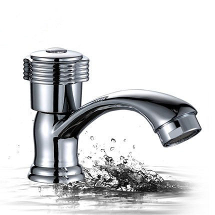 家用莲花台盆龙头铜锌合金龙头单冷面盆水龙头小双环厨房单冷龙头