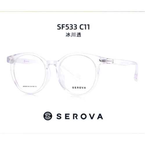 SEROVA施洛华眼镜框圆框TR90眼镜架眼镜框SF533 可定制近视镜片