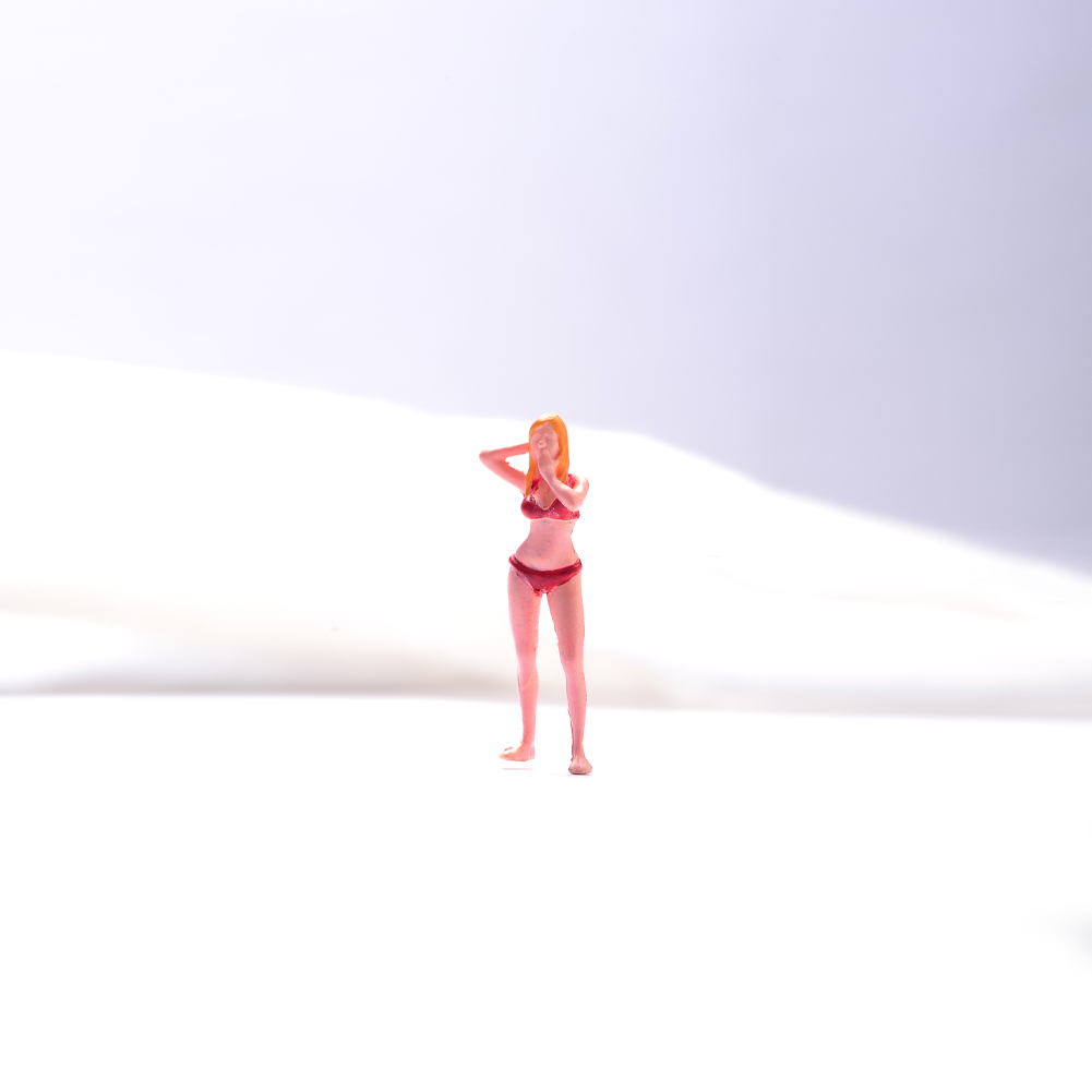 1/64红色比基尼女树脂小人偶