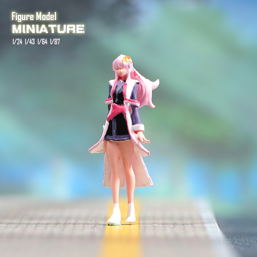 现货1/87 1/64 1/43 1/24 高达 拉克丝 涂装微缩模型手办场景人偶