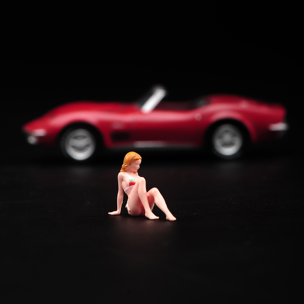 ANT 1/64 1/43 性感比基尼美女 微缩模型沙盘手办树脂小人偶微拍