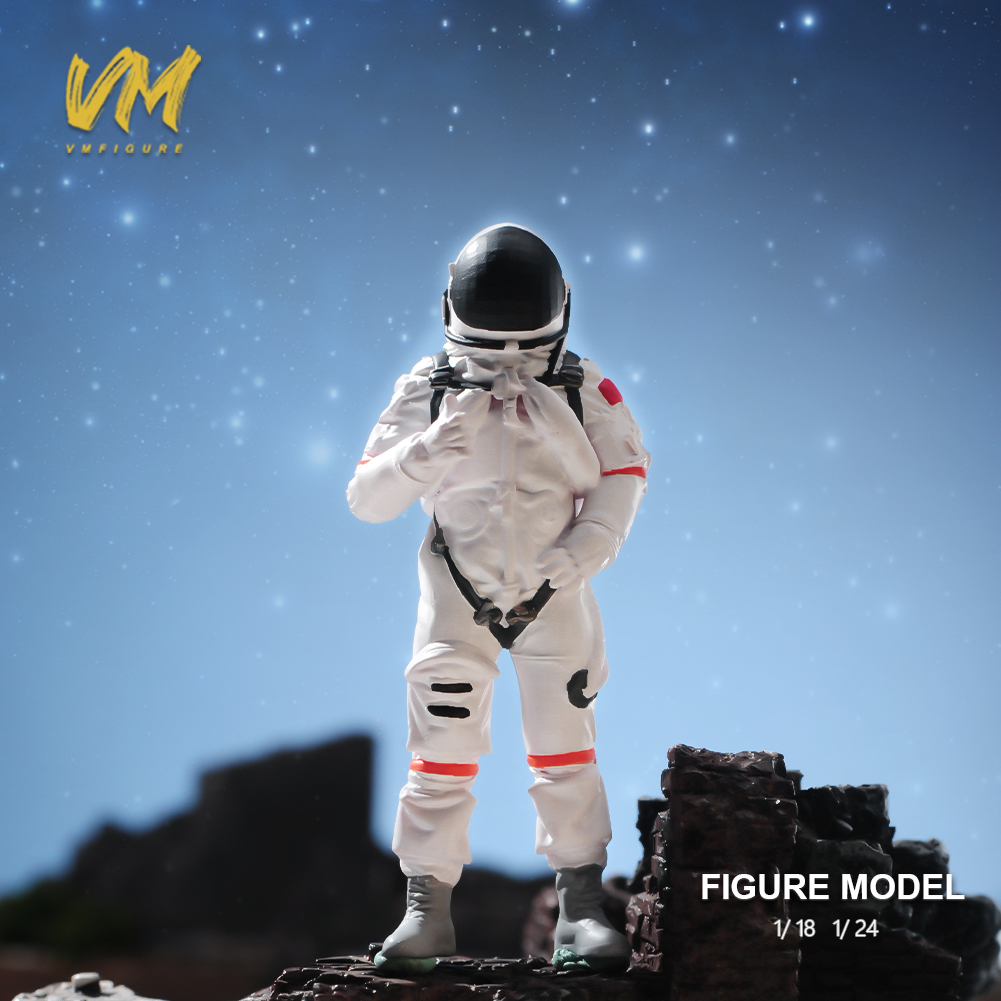 现货1/24 1/18  精涂航天宇航员 涂装微缩模型场景人偶