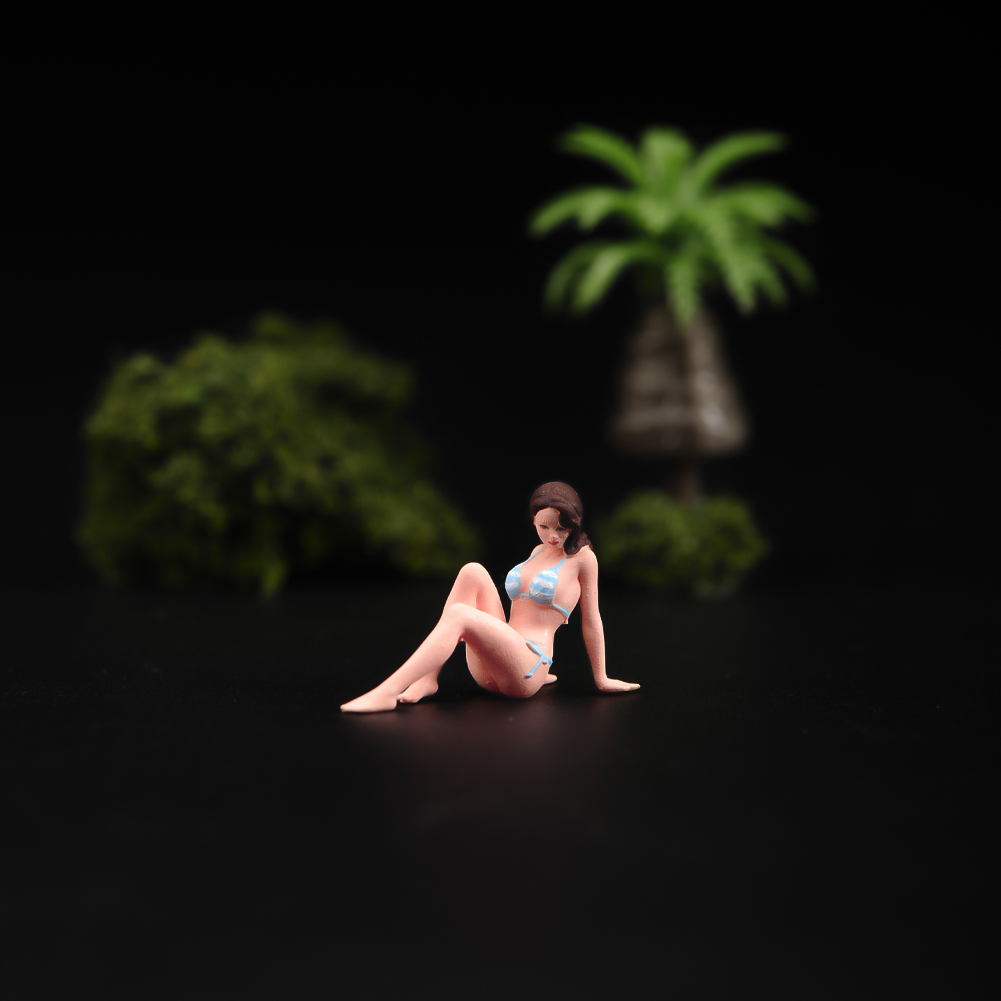 现货ANT 1/64 1/43 比基尼女孩五官 微缩模型沙盘手办树脂小人偶