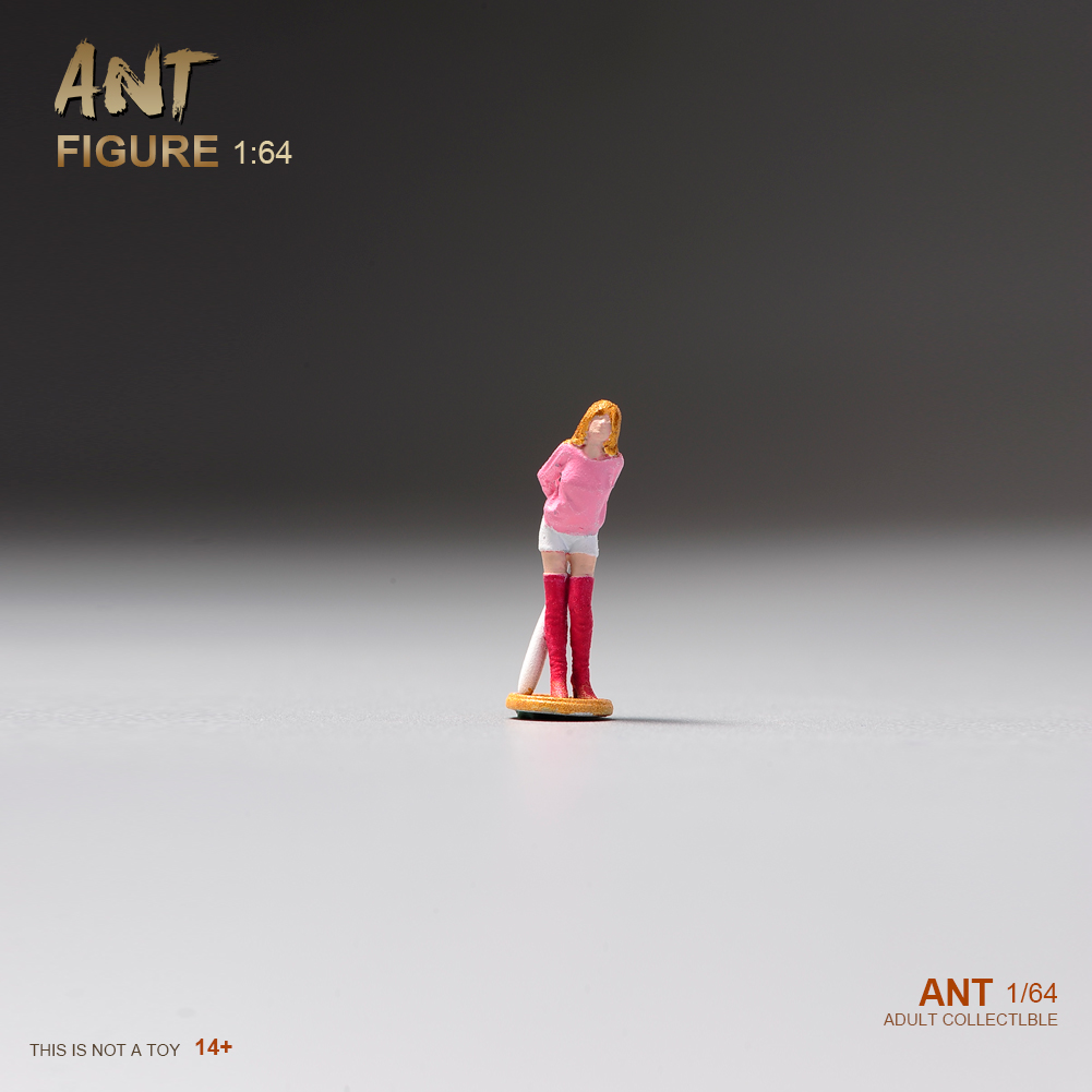 1/64树脂小人偶粉色女孩ANT