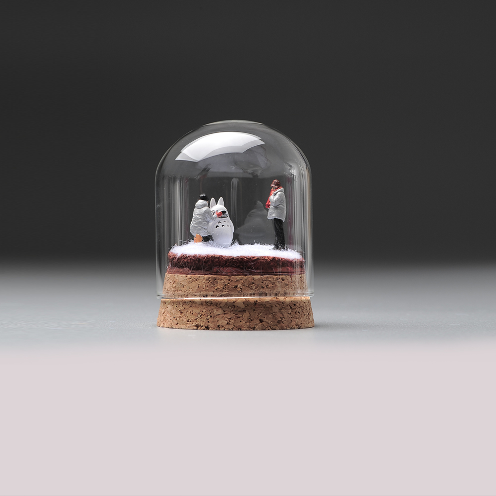 现货ANT 1/64 冬日情侣礼物 雪人手工微缩模型手办树脂小人微拍摆