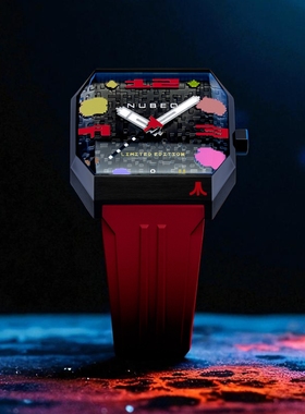 NUBEO雅达利ATARI联名复古游戏爆破彗星限量版自动机械表6112夜光
