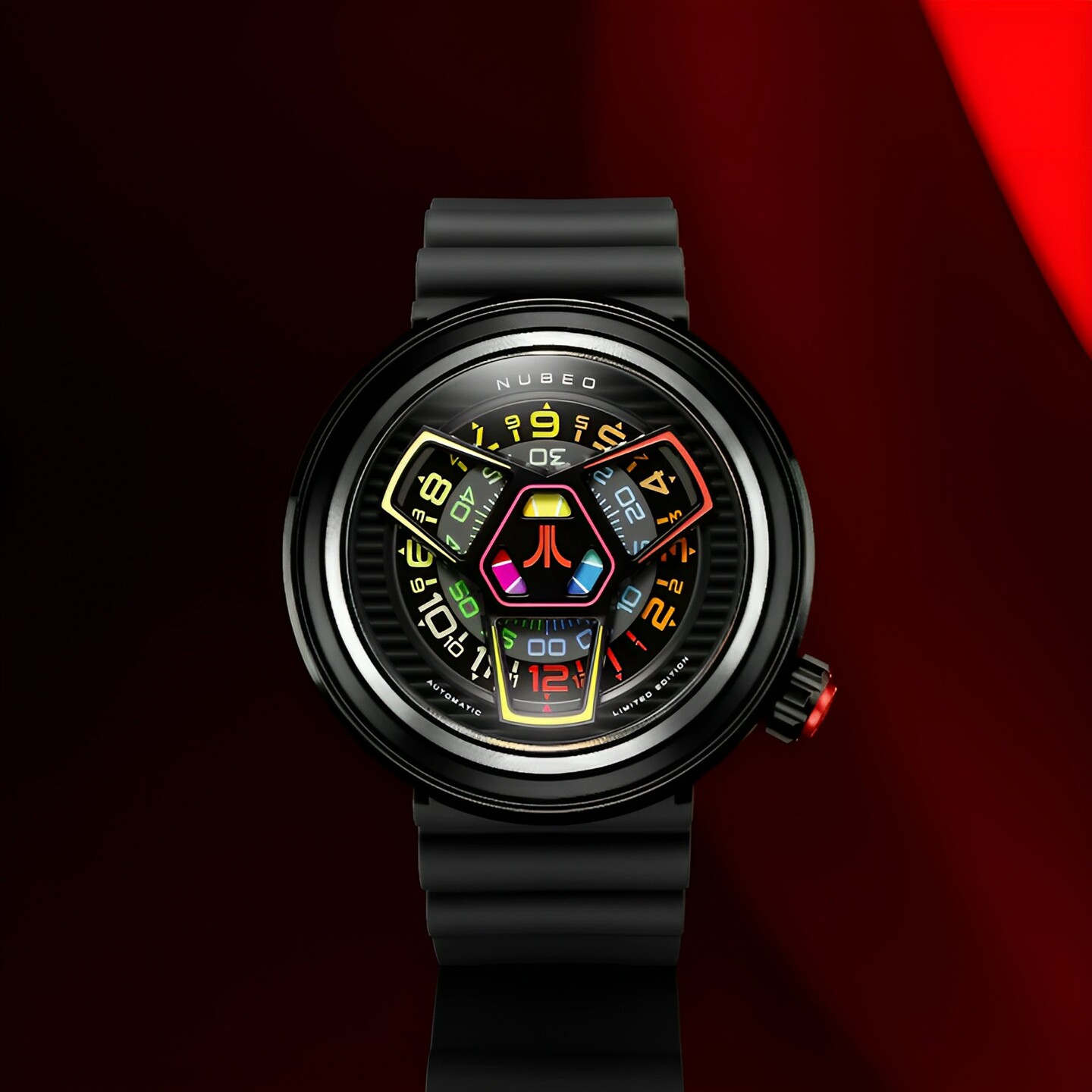 NUBEO雅达利ATARI复古游戏机联名自动机械表6125夜光防水限量版