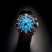 现货瑞士EDOX依度钛金属陶瓷圈千米防水石英计时手表CO1男士 夜光