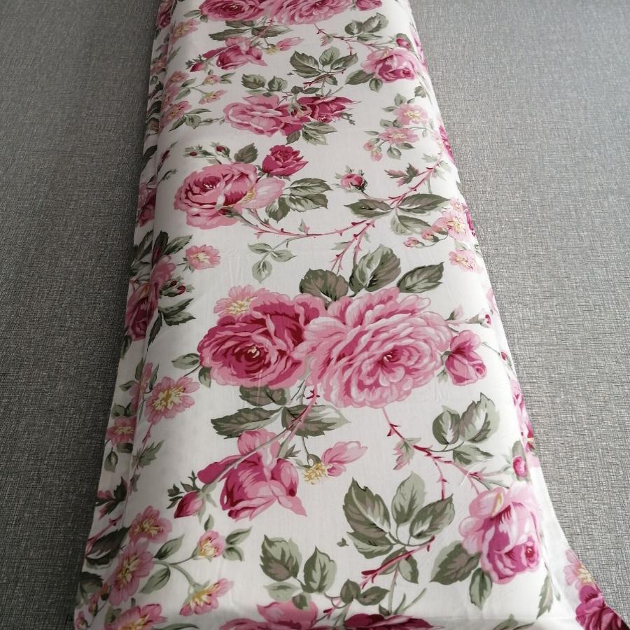 全棉双人长枕芯套1.2 m1.5米1.8加长卡通情侣枕套纯色婚庆大红套