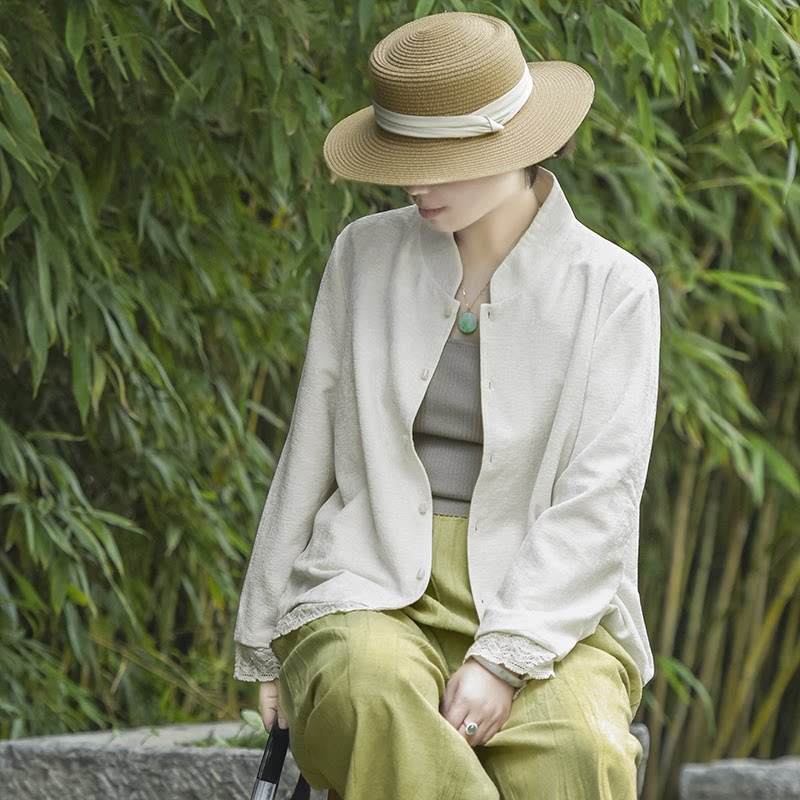 有间2025新款洋气春秋外套宽松高级感别致上衣中国风女装唐装女