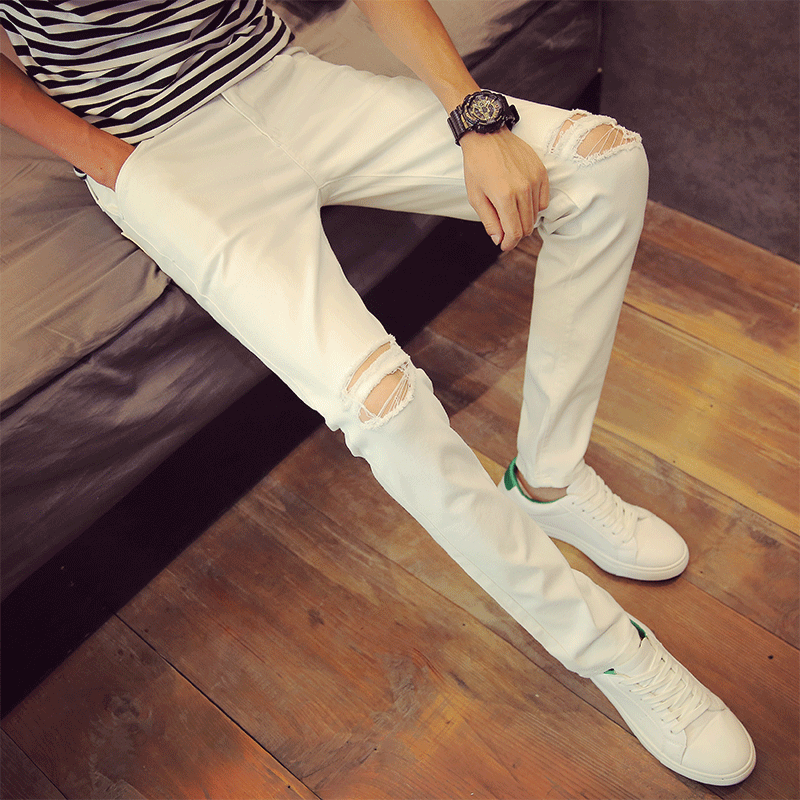 Jeans pour adolescent pieds Slim pour été - Ref 1461969 Image 3