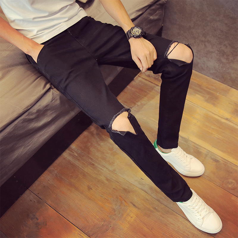 Jeans pour adolescent pieds Slim pour été - Ref 1461969 Image 2