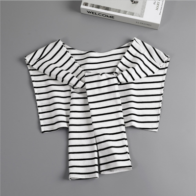 全棉装饰假领子女搭配t恤披肩