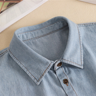韩版休闲牛仔假领子女百搭尖领圆领时尚配毛衣内搭打底领衬衣假领