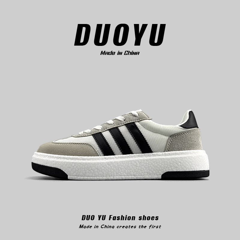 爆米花踩屎感外贸男女轻便透气软底板鞋防滑耐磨百搭休闲运动鞋男