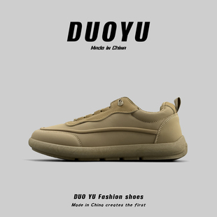 百搭潮流运动鞋 防滑软底阿甘鞋 男 懒人一脚蹬皮面休闲板鞋 外贸男鞋