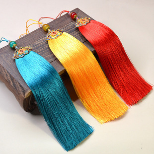 15cm景泰蓝流苏穗子中式 婚礼中国风婚庆请帖喜帖舞台大红色吊穗