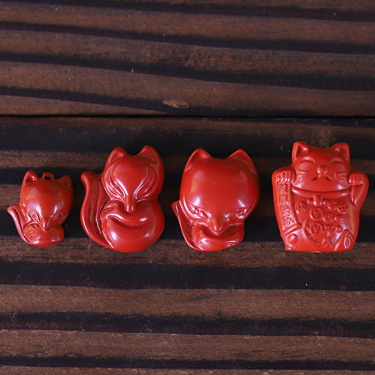 高含量朱砂吊坠招财手串小配件