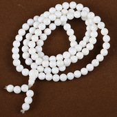 奶白贝壳手链男女简约款 圈奶白108颗手串佛珠项链 多款