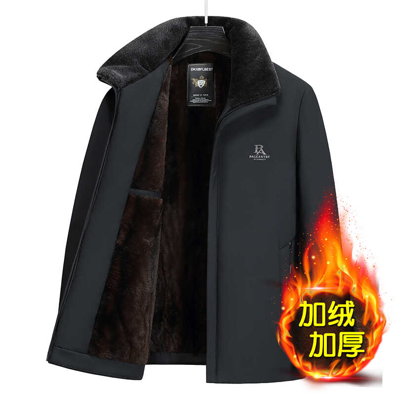 中老年秋冬季爷爷加厚爸爸外套