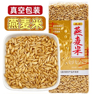 燕麦米全胚芽2024年新米生莜麦仁五谷杂粮500g袋粗粮皮燕麦早餐粥