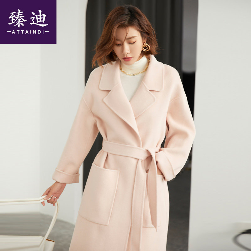 品牌正品断码捡漏清仓特价大衣双面呢羊毛大衣女长款大码浴袍款