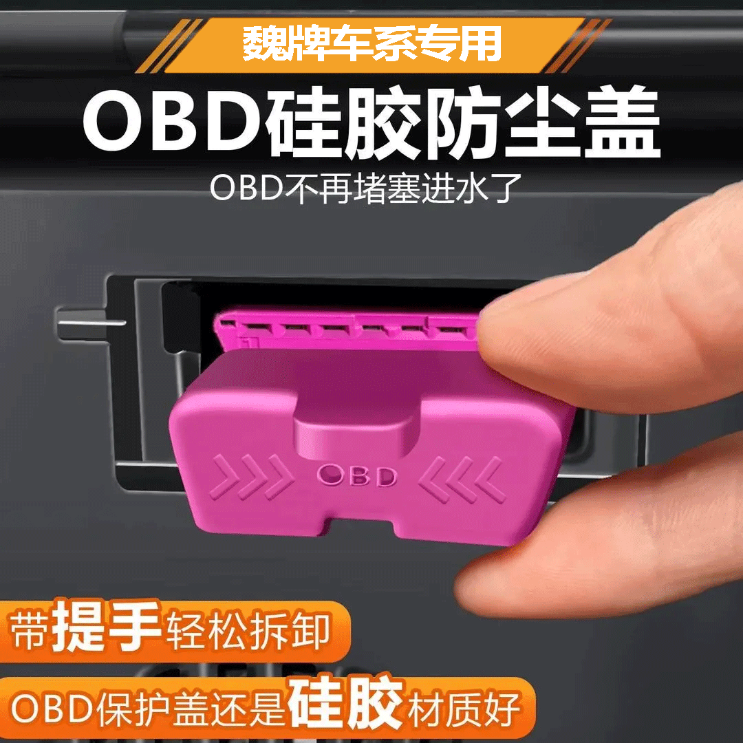 23-25款魏牌蓝山拿铁摩卡高山OBD保护盖防尘电脑诊断接口内饰改装
