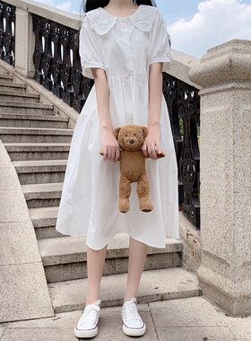 新款少女小清新宽松裙子大童